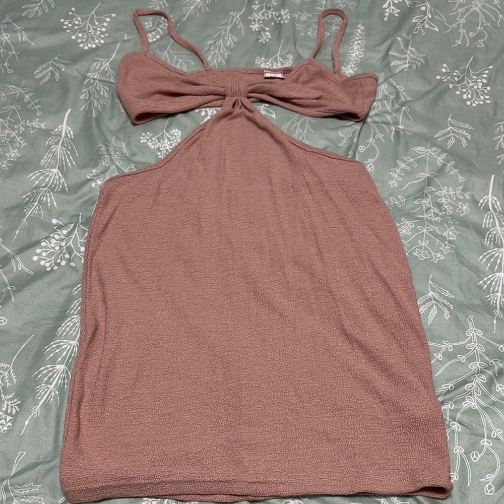 Halter top cut out dress